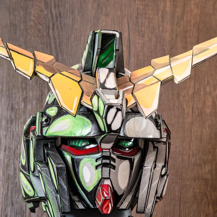 Gundam Unicorn Head — Anime Style · Saudi Mecha Robot